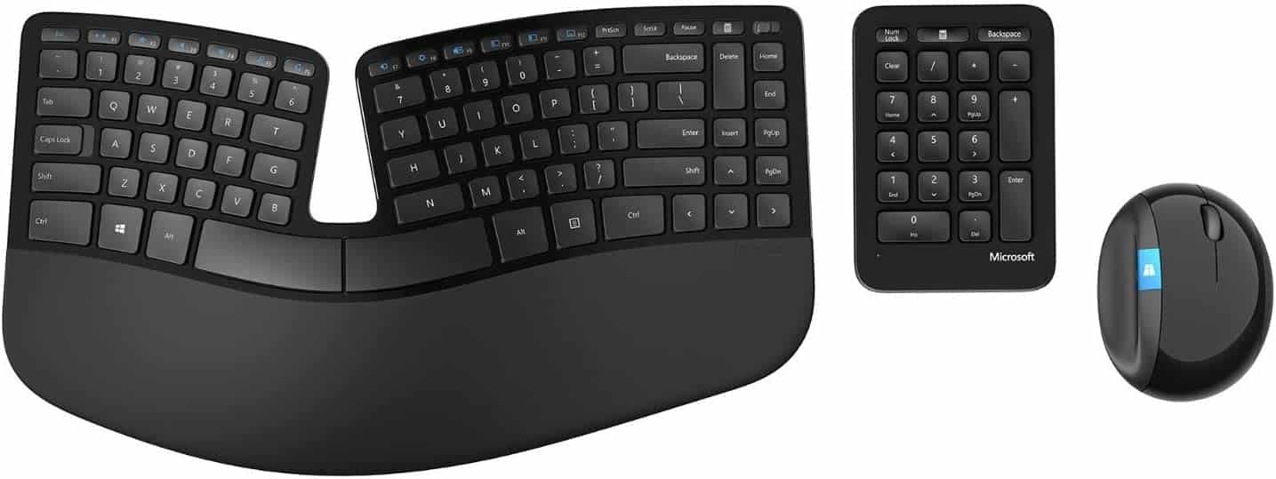  Microsoft Sculpt Ergonomic Desktop USB Port Keyboard and Mouse Combo (L5V-00002)