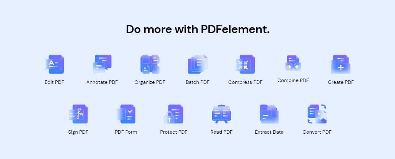 PDFelement features
