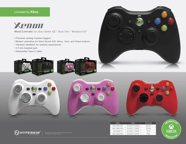 Hyperkin Announces Xenon—An Xbox 360 Replica Controller For PC 