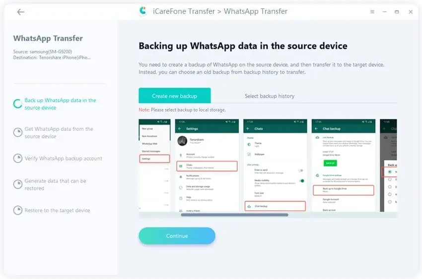 migrate whatsapp from android to iphone