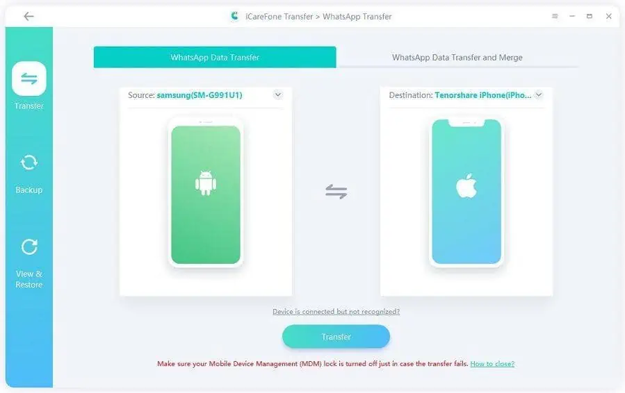 migrate whatsapp from android to iphone