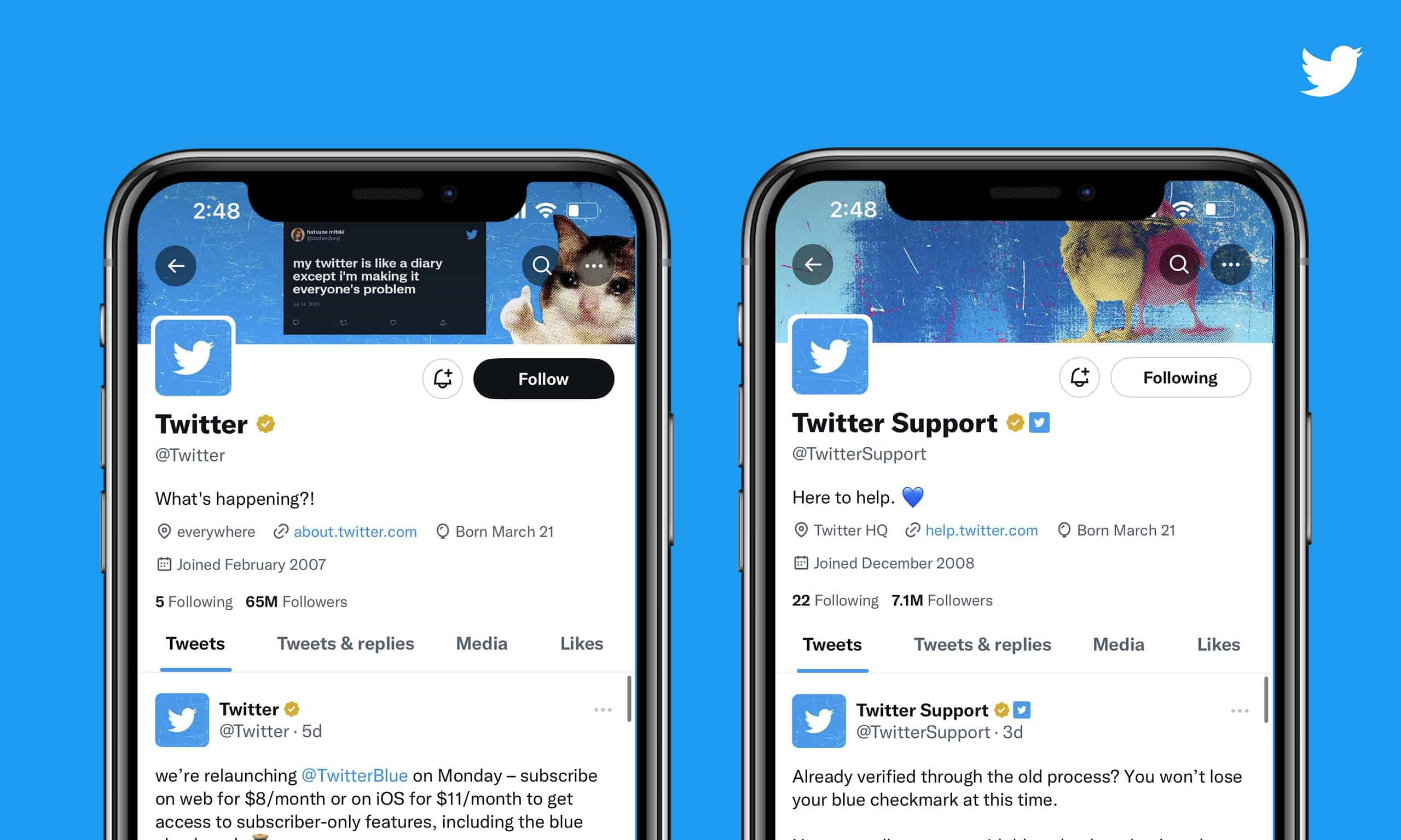Twitter announces a new Blue subscription for businesses