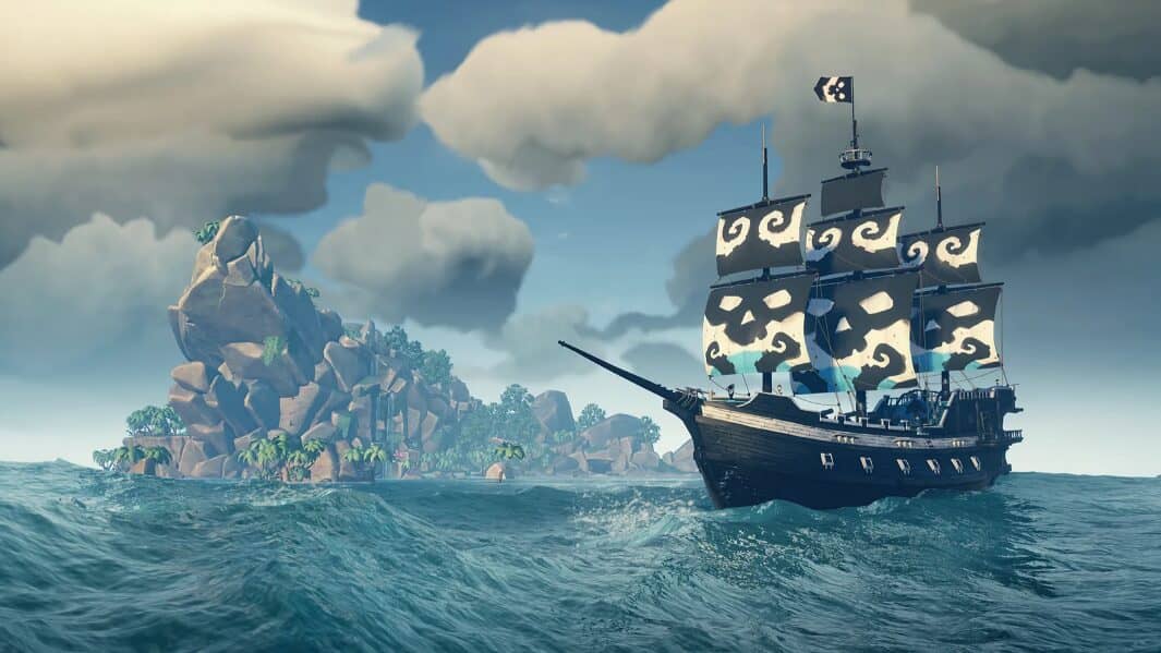 Oreo-themed Sea of Thieves ship
