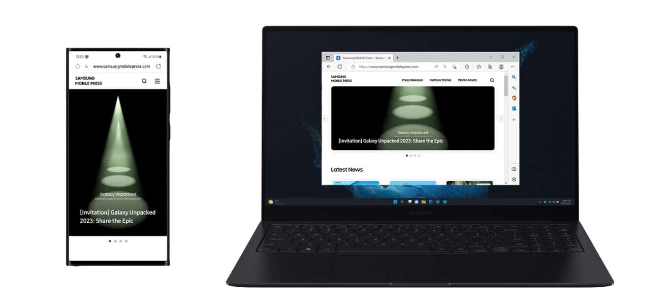 Microsoft Phone Link’s ‘Recent Websites’ is now available for the Galaxy Book series