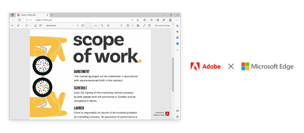 Edge on Windows 10, 11 to get Adobe Acrobat PDF support starting March