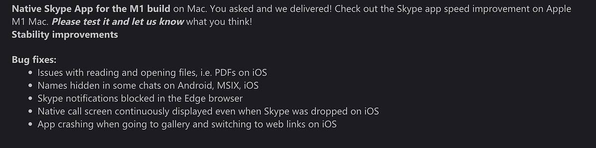 Microsoft starts testing native Skype app for M1 Mac - MSPoweruser