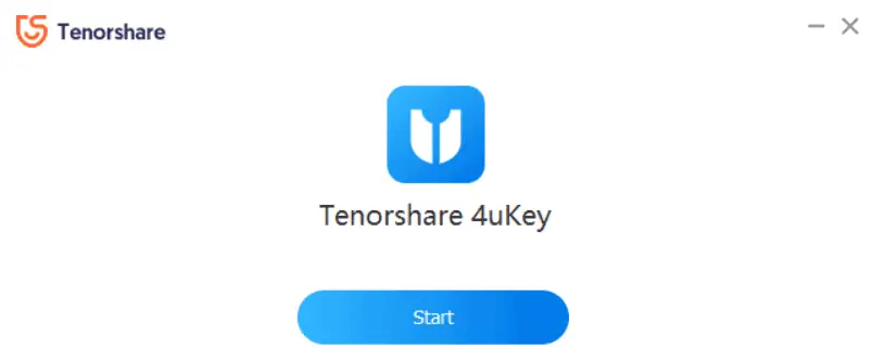 Bắt đầu TenorShare 4uKey