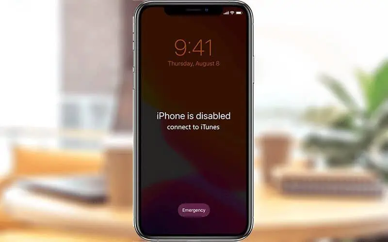 Iphone 6 disabled connect shop to itunes