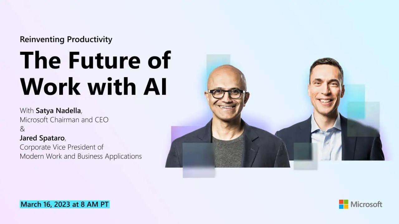 How to watch Microsoft’s “Future of Work with AI” event