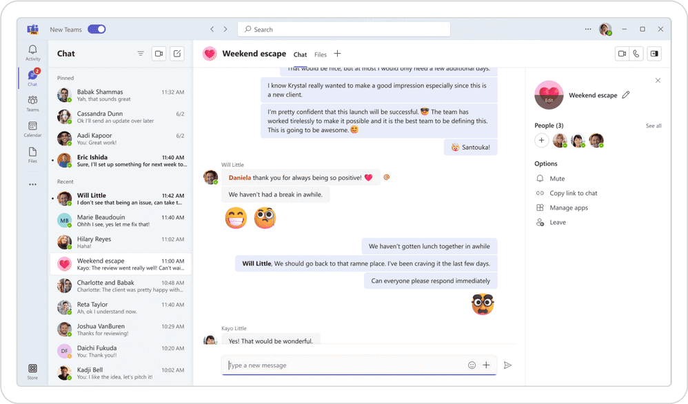 Microsoft Teams app in Preview 