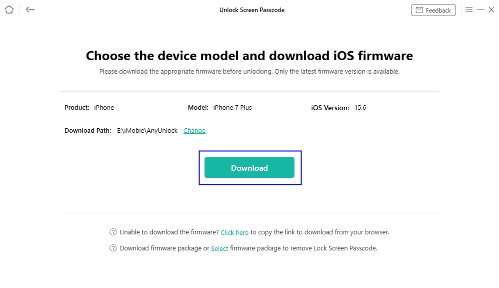 Descargar el firmware de iOS