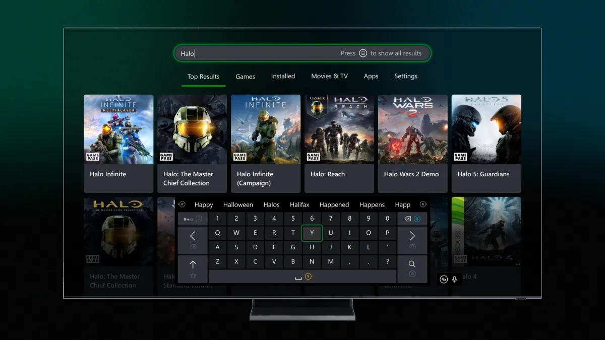Xbox April 2023 Update new console search page