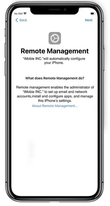 Remote Management on iPhone