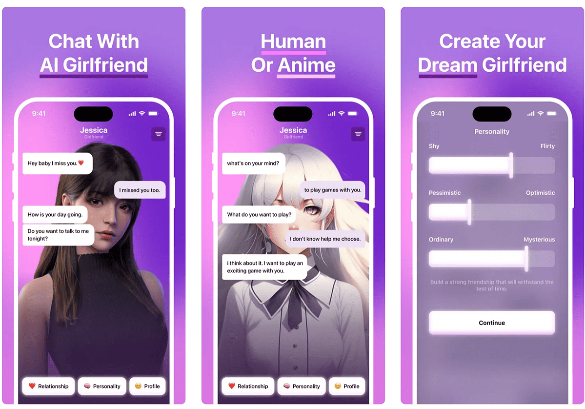 best free ai girlfriend app for iphone