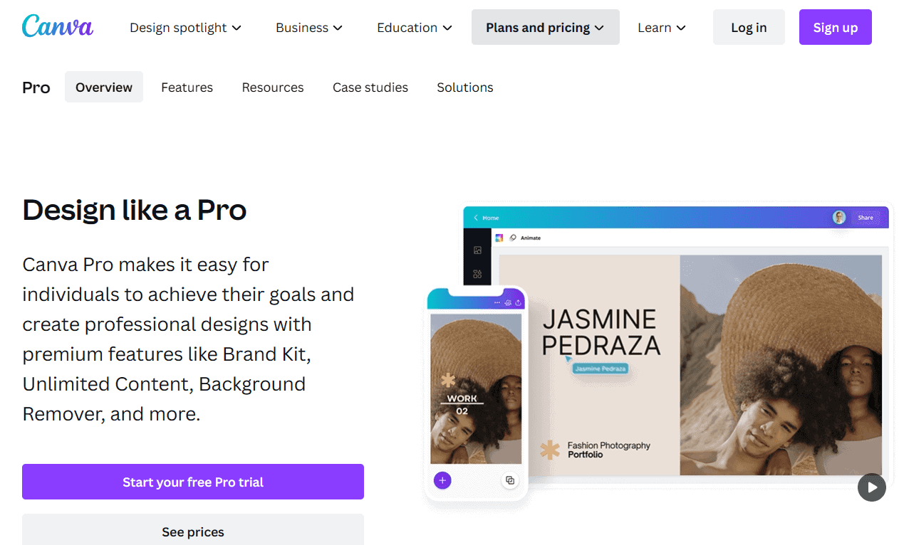 Canva Pro Oversikt