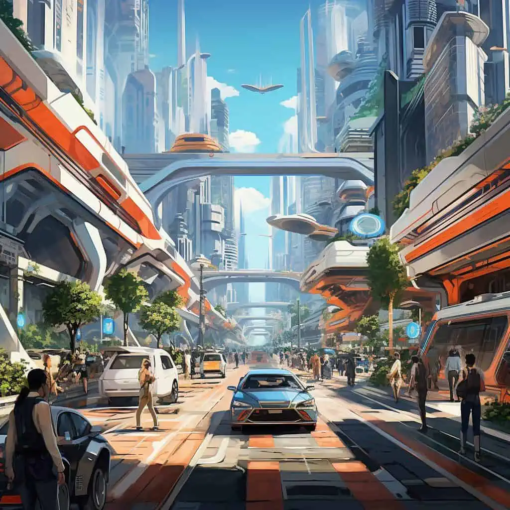 A futuristic Cityscape