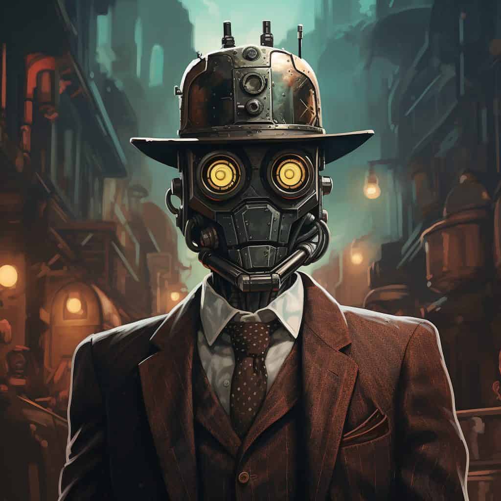 Portrait of a Robot Detective Best Midjourney Prompts