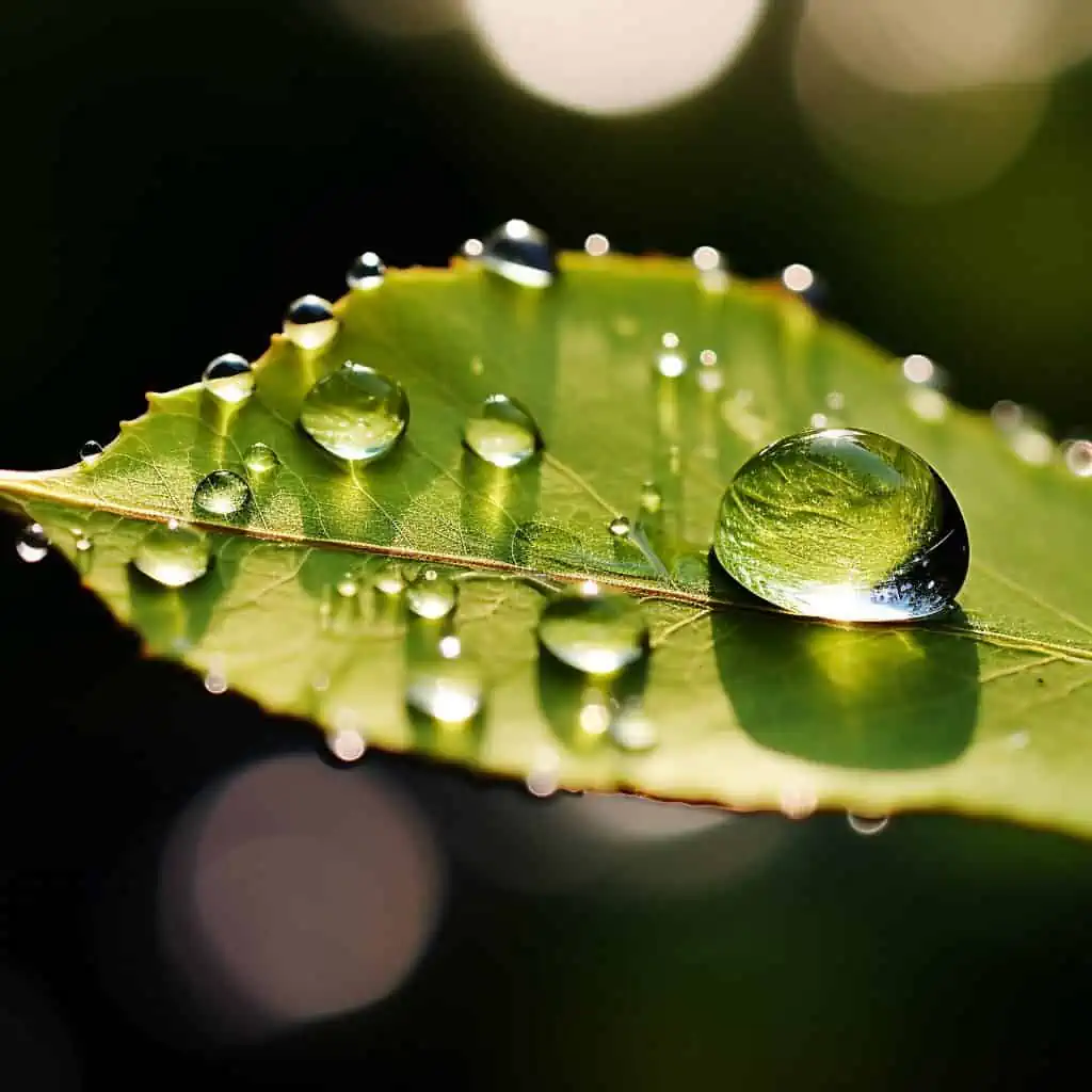 Raindrop on A leaf