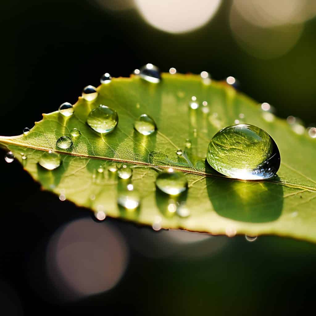 Raindrop on A leaf