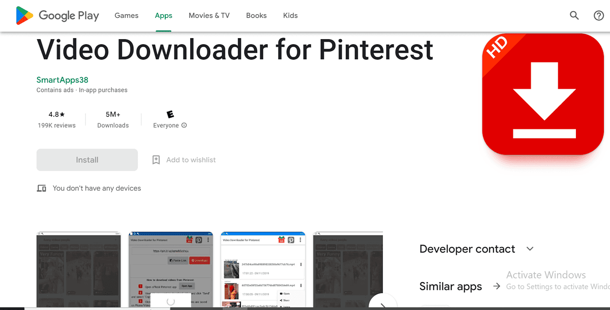 Pinterest Downloader for Android - Download