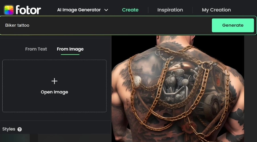 Making Tattoo  PhotoFunia Free photo effects and online photo editor