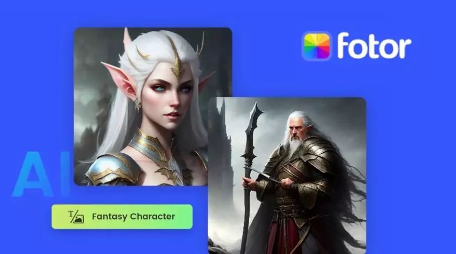 Fotor AI fantasy karakter