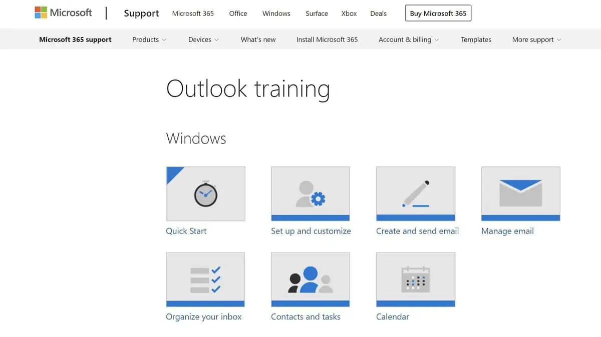 Microsoft Outlook training