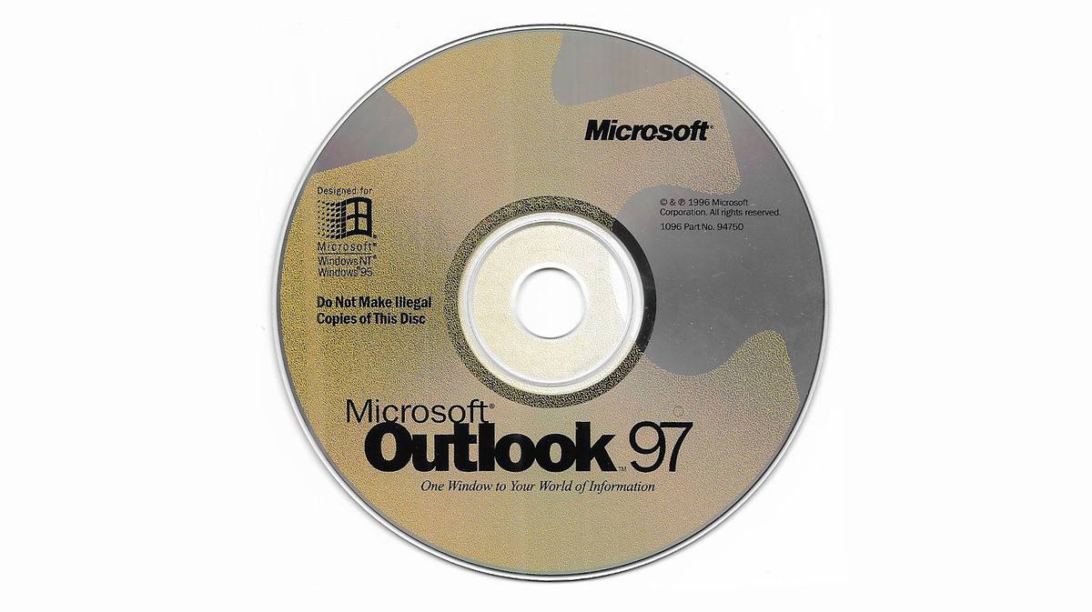 Microsoft Outlook versions list 97 CD