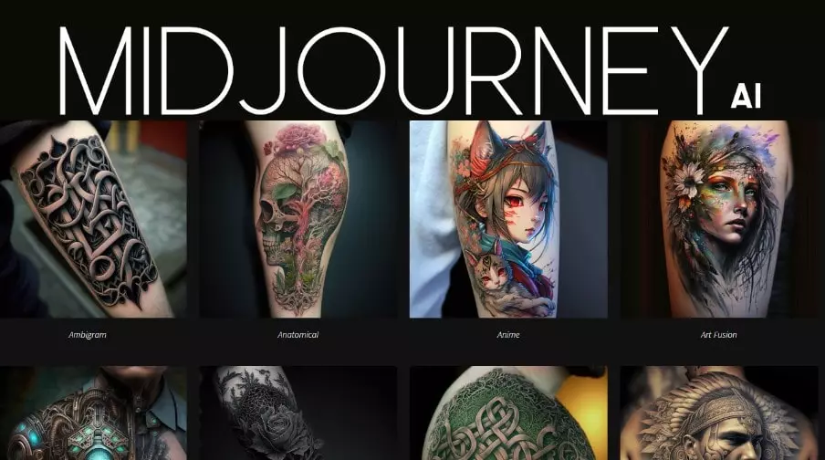 midjourney ai tattoo