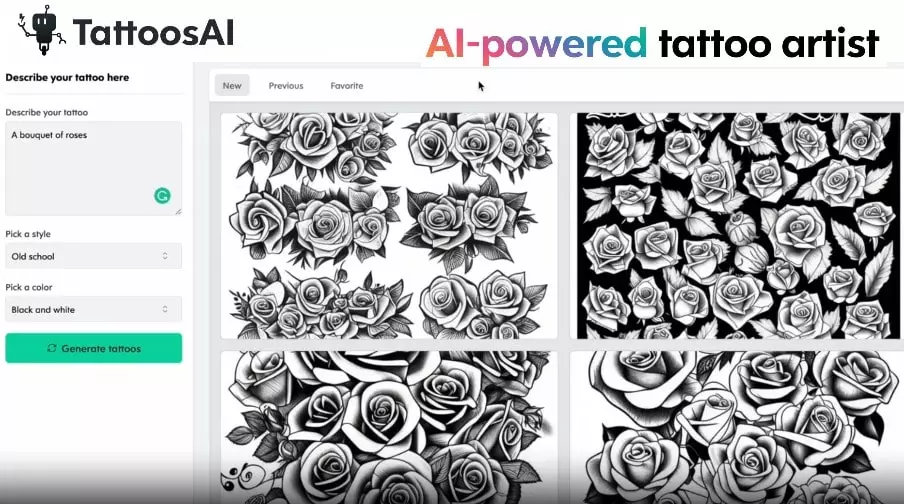 Diseñar tatuajes con Inteligencia Artificial