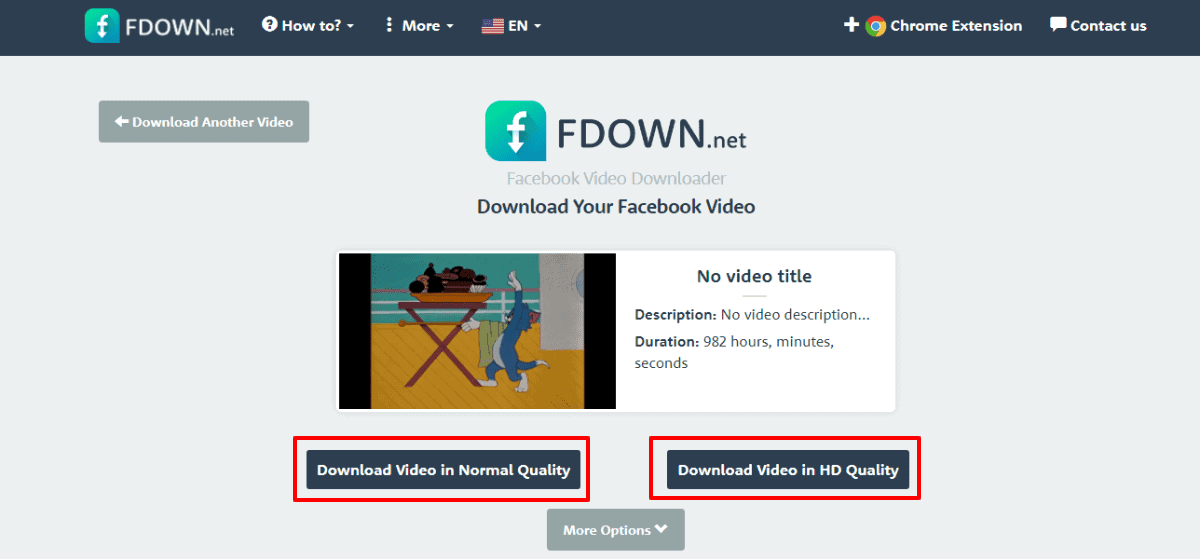 how to download facebook videos using FDOWN.net