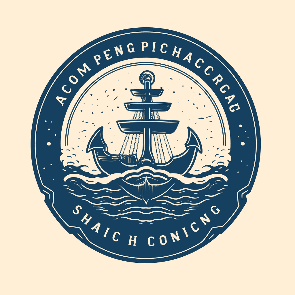 Anchor Shipping Emblem Midjourney Logo Prompts
