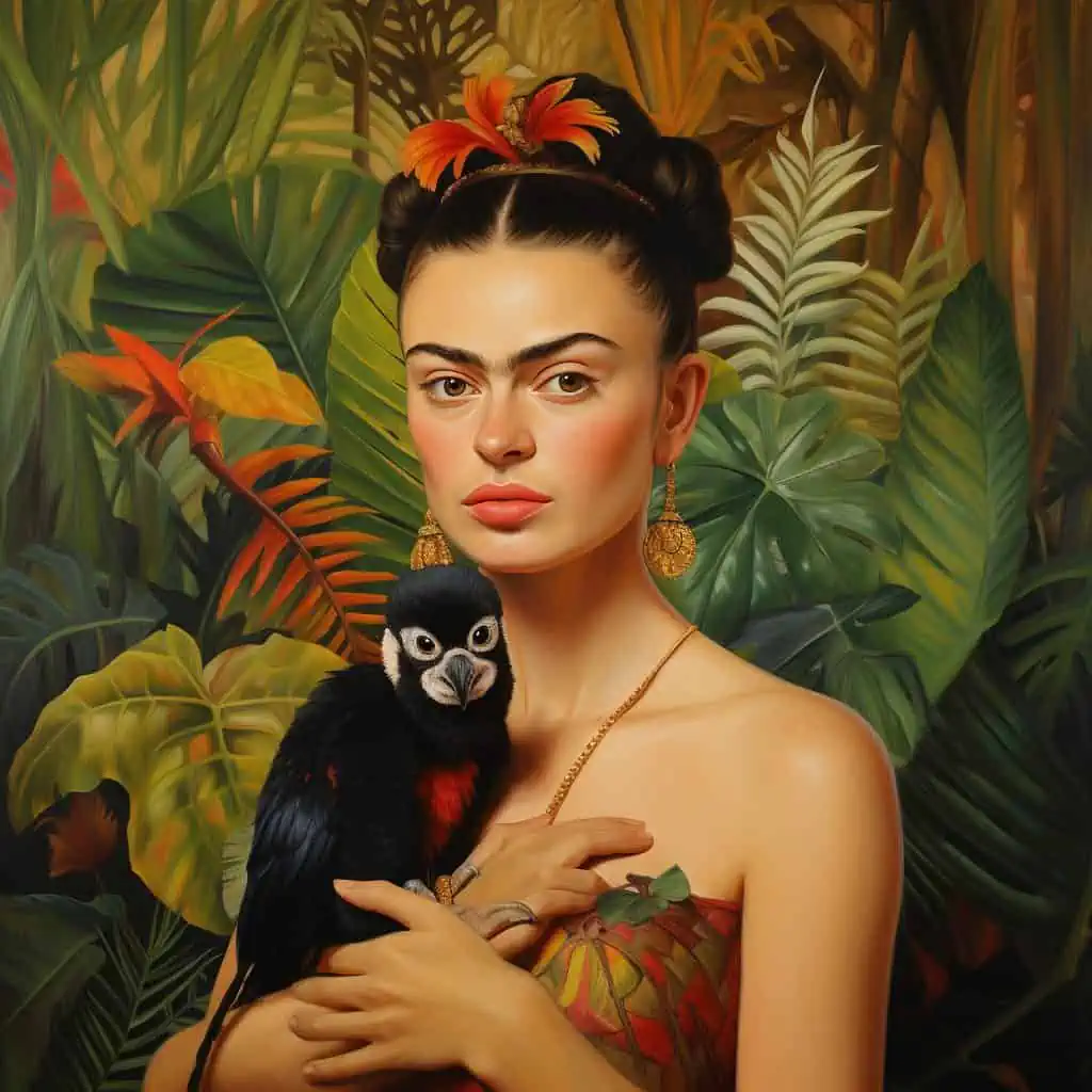 Frida Kahlo Portrait Surreal Best Midjourney Prompts for Portraits
