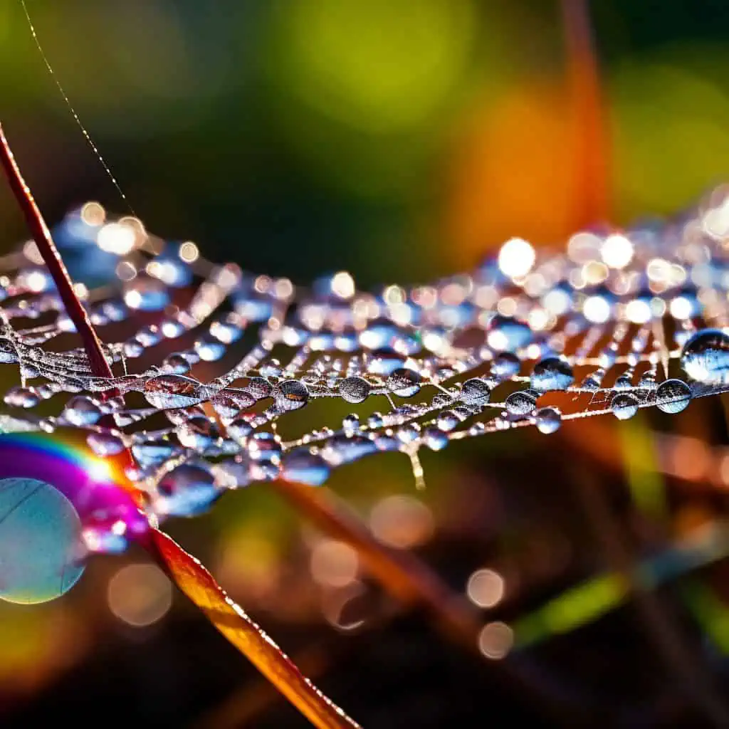 Macro Photography of Spider Web Best Stable Diffusion Prompts