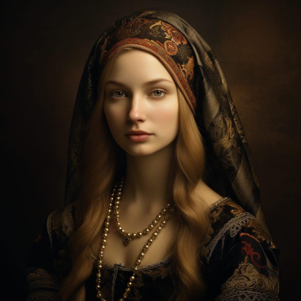 Noblewoman Portrait Renai Best Midjourney Prompts for Portraits