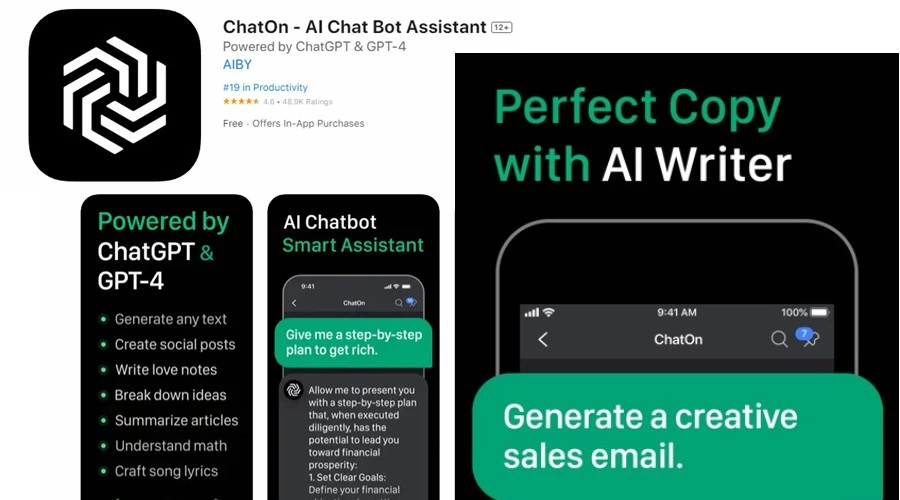 ChatOn AI chatbot alkalmazás