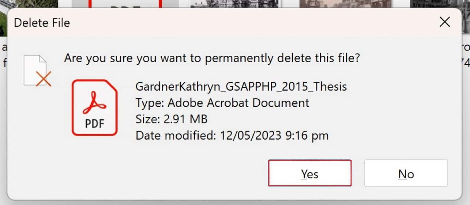 how to permanently delete files windows 11