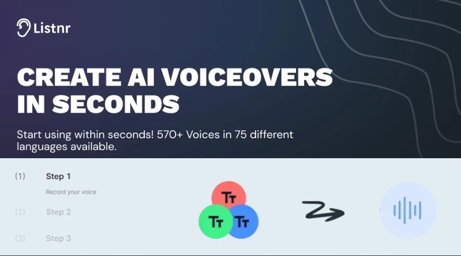 Generador de voz Listnr AI