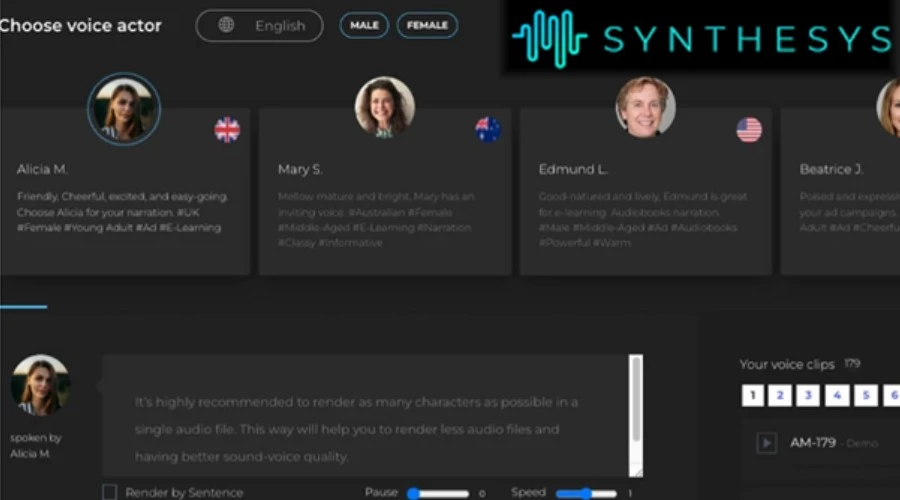 Synthesys AI Voice Generator