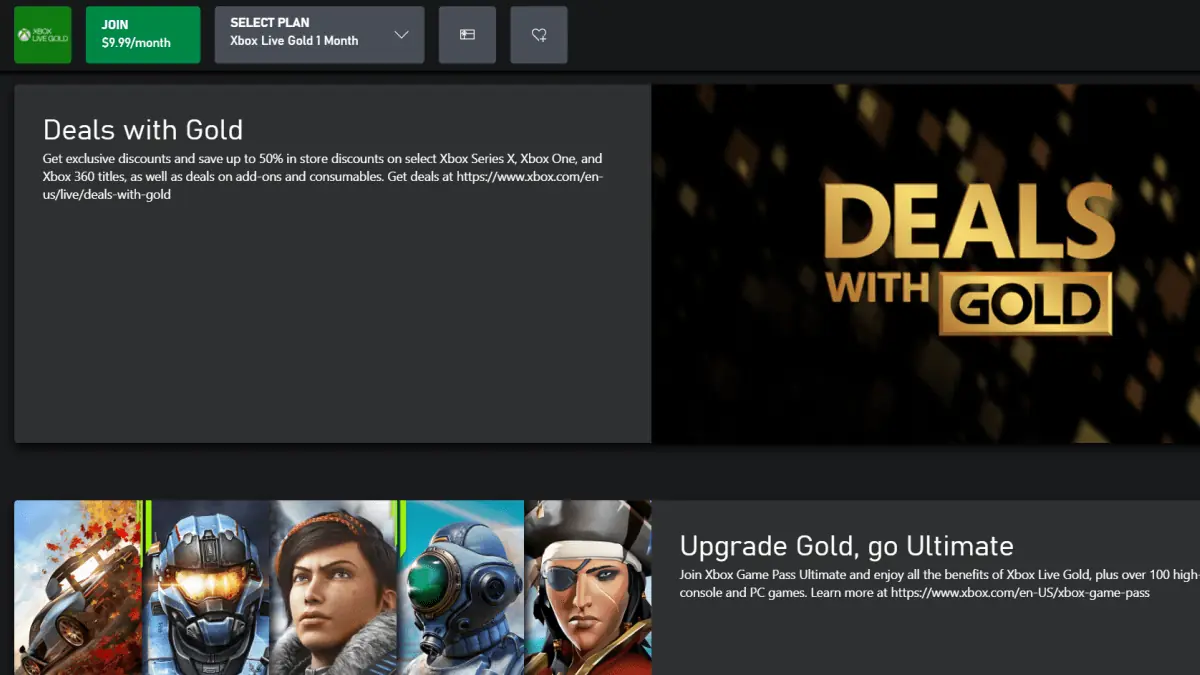 Adding xbox deals live gold card