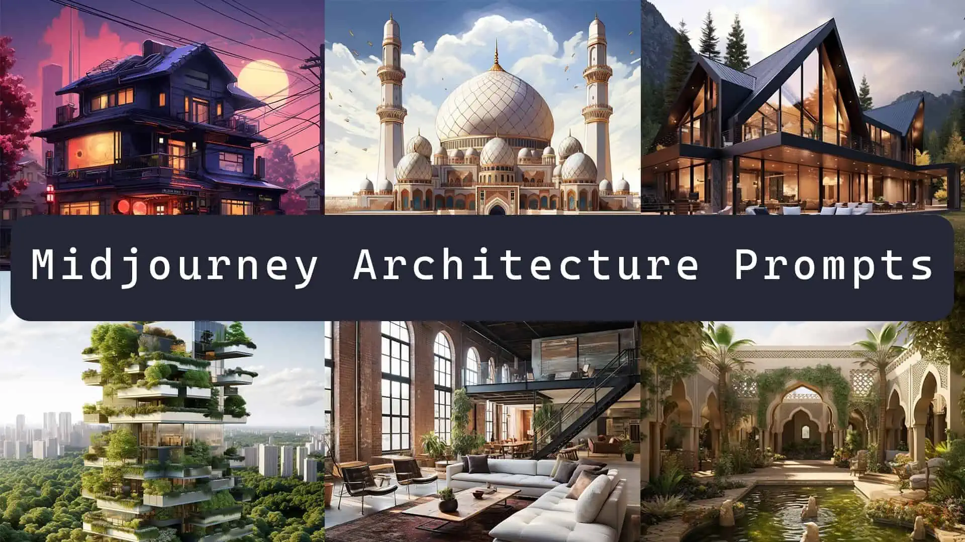 The Best Midjourney prompts for Architecture