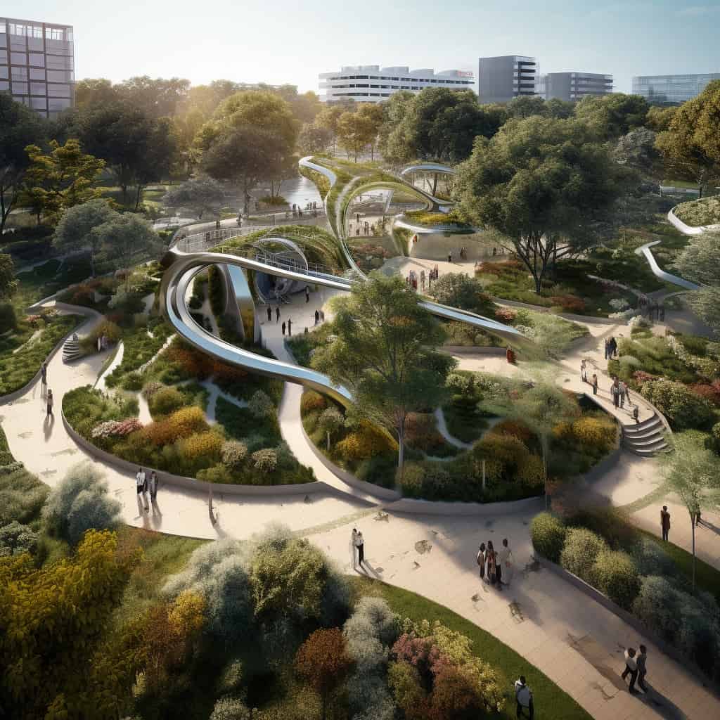 Create_a_modern_urban_park_design Best Midjourney Architecture Prompts