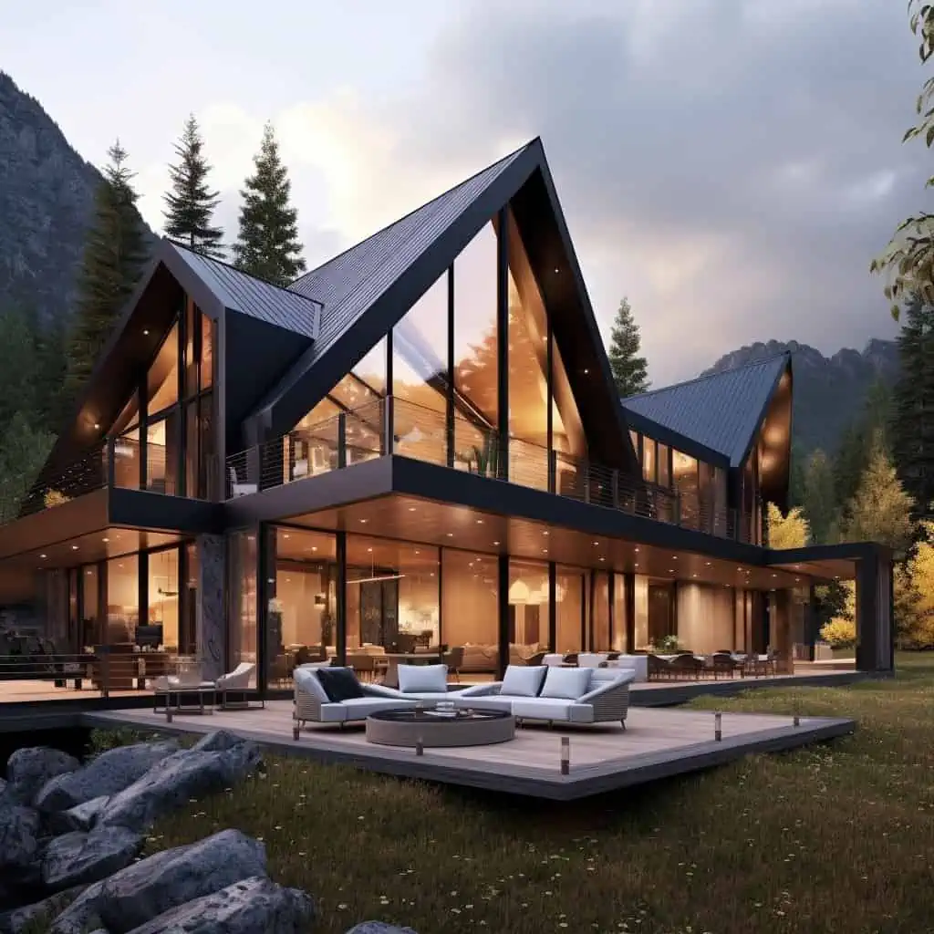 Design_a_modern_mountain_home Best Midjourney Architecture Prompts