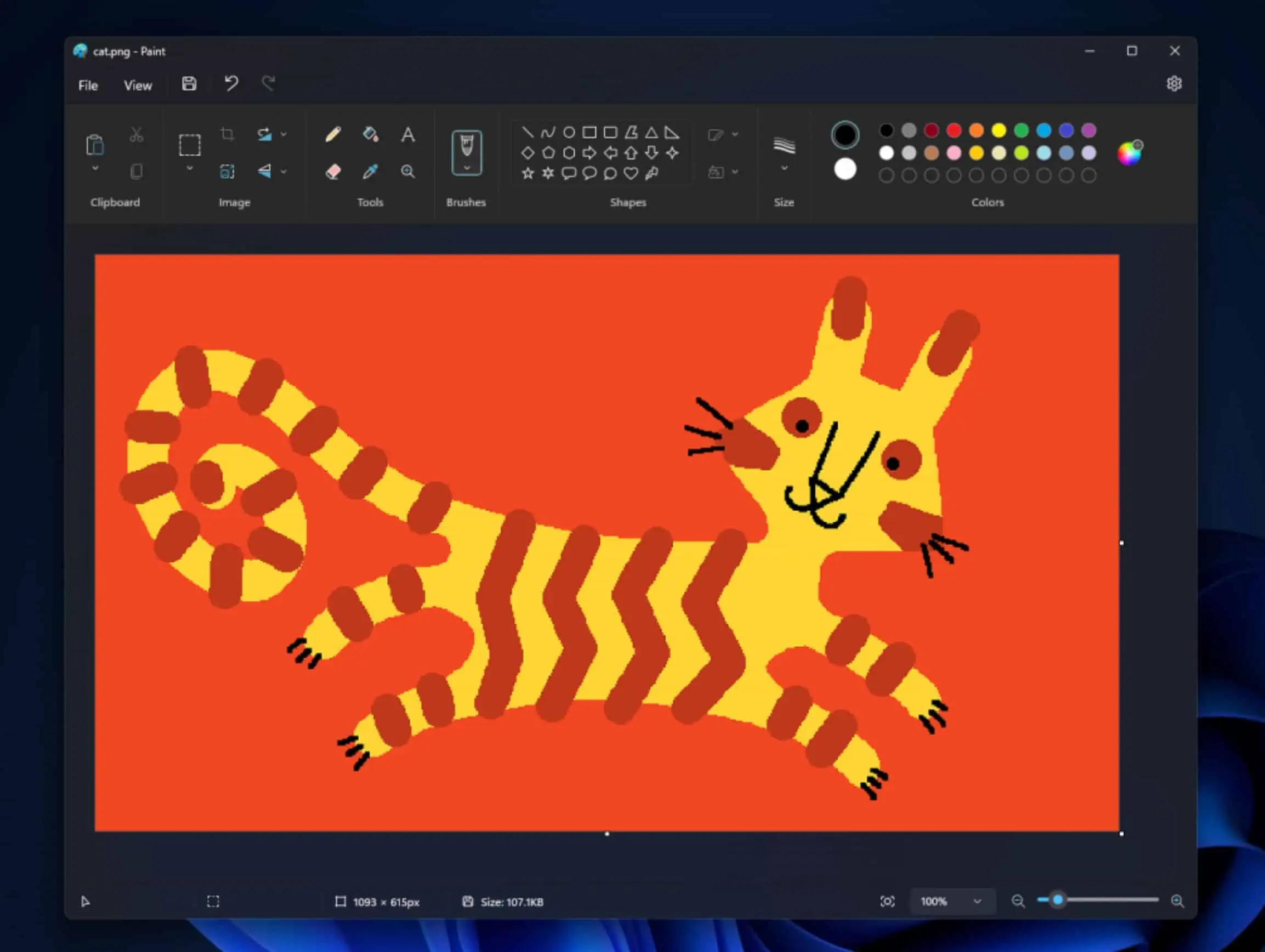 Microsoft Paint app Windows 11