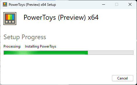 PowerToys UserSetup Windows 11