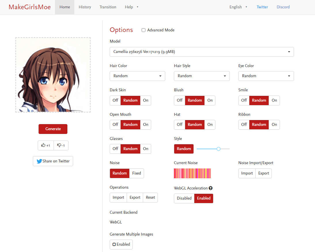 MakeGirlsMoe - Create Anime Characters with A.I.!