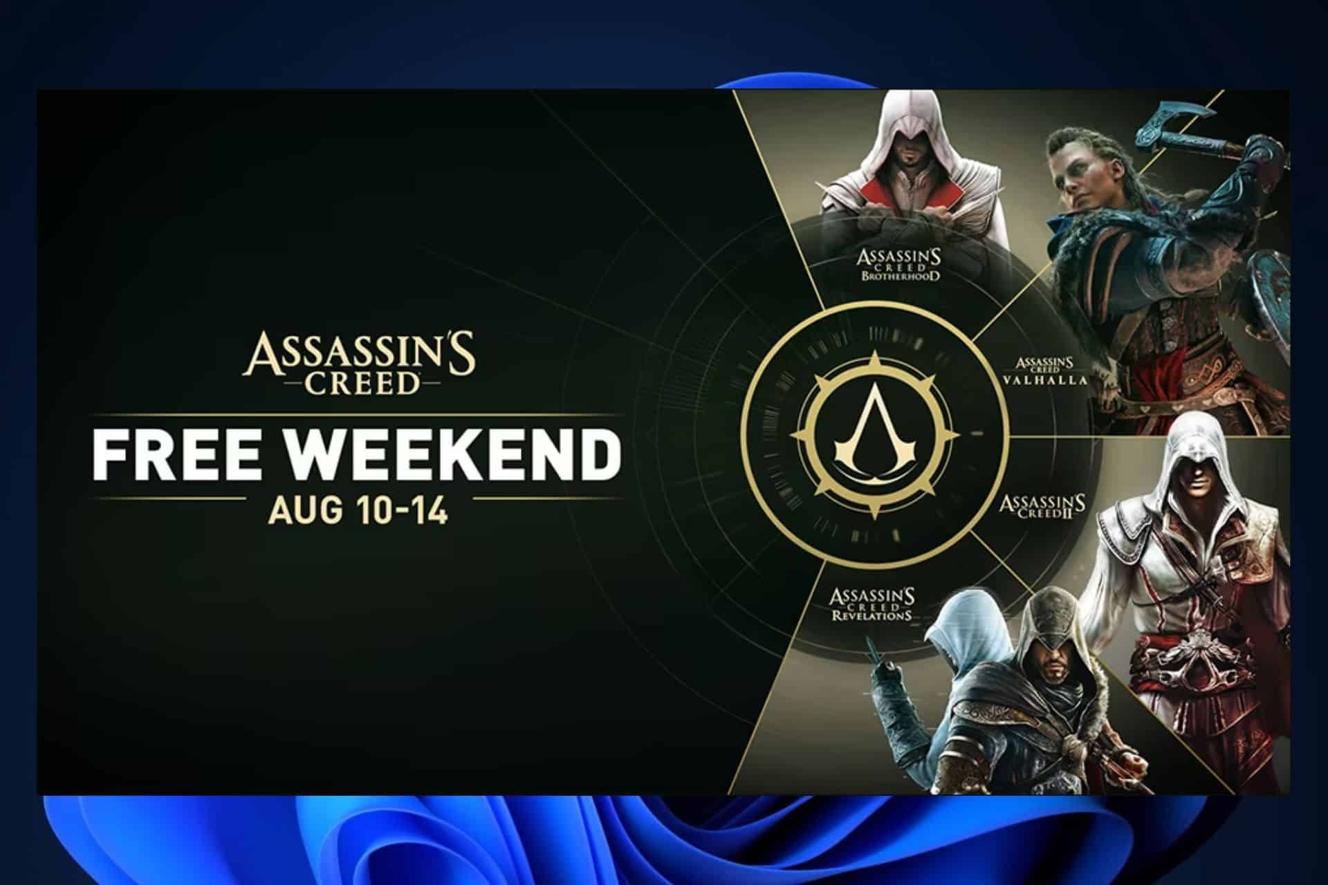 Free to play Assassin’s Creed + Buy 1, Get 2 free offer only this weekend