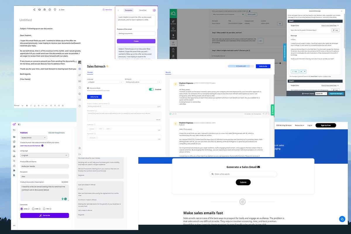 5 Best AI Sales Email Generator Tools [Free & Premium]