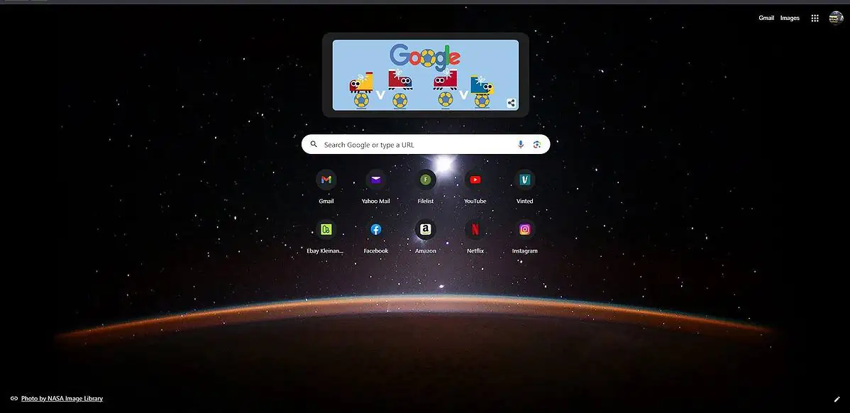 Google Chrome interface