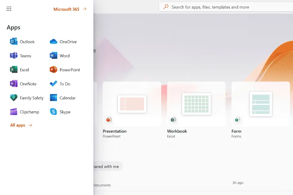 Microsoft Office Suite interface
